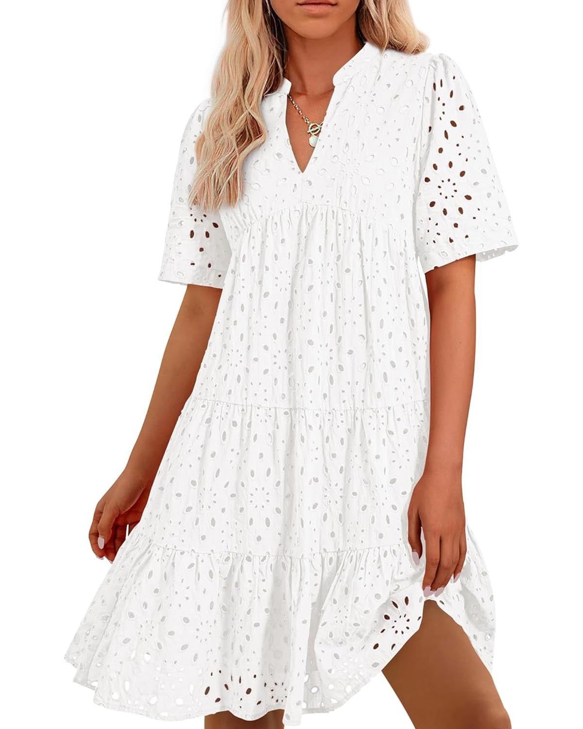 Ella | Lace Ruffle Dress