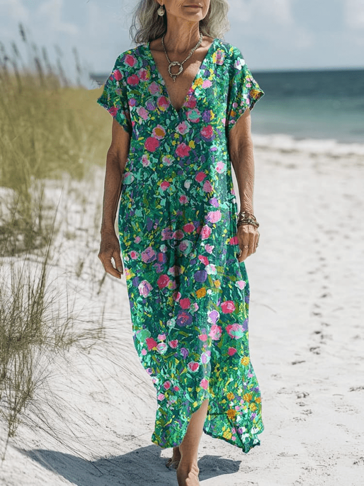 Elia | Artistic Floral Dress