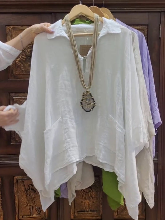 Lina | Breezy Collared Top