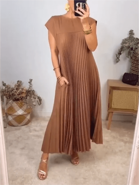 Meg | Pleated Elegant Dress