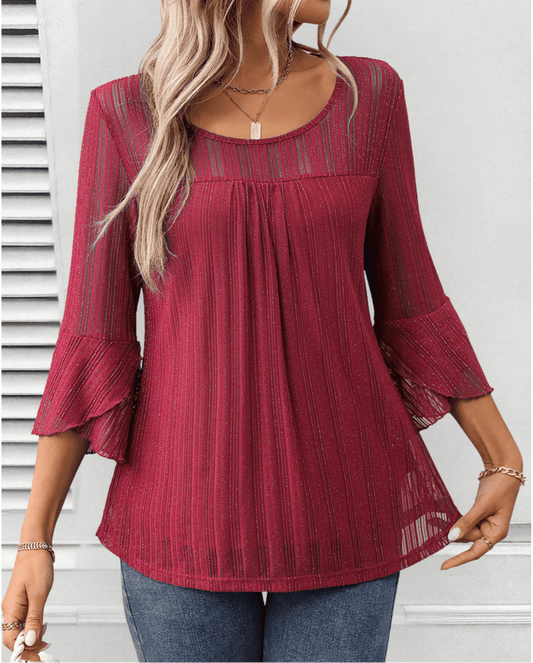 Larra | Sleek Pleated Blouse