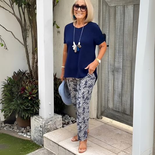 Allegra | Cotton-Blend Two-Piece Set – Effortless Polish, All-Day Comfort