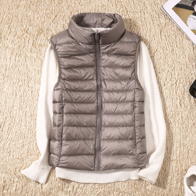 Galora™ | Light Puffer Vest with White Duck Down