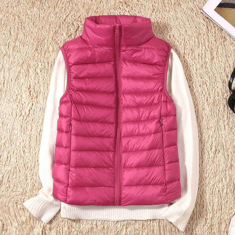 Galora™ | Light Puffer Vest with White Duck Down