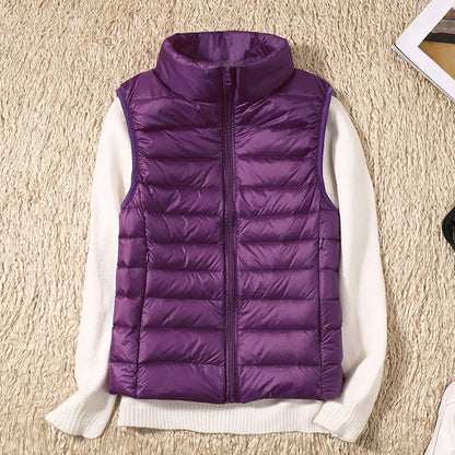 Galora™ | Light Puffer Vest with White Duck Down