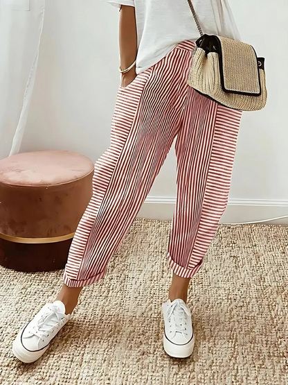 Eisley | Striped Cotton Pants