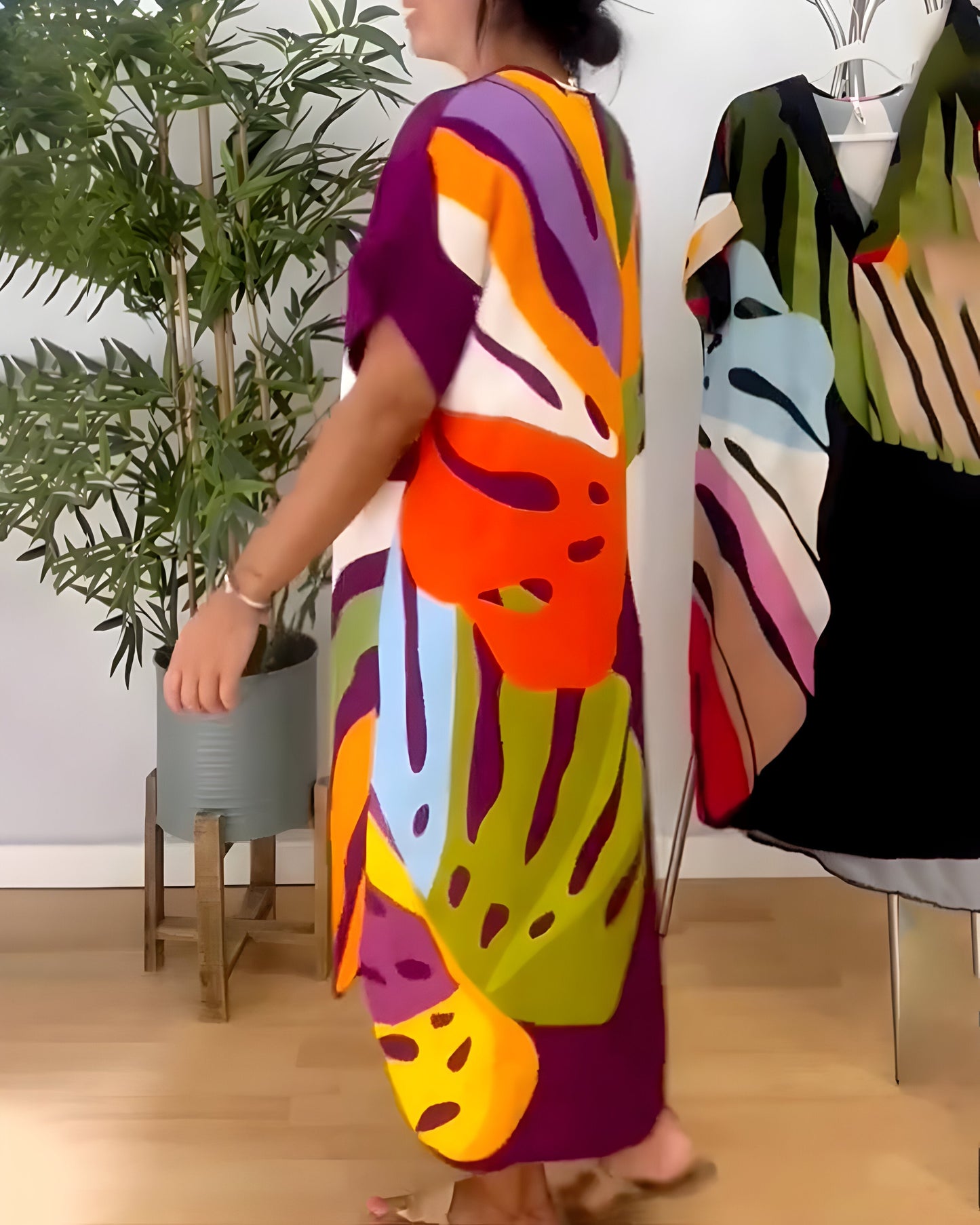 Rianna - Abstract Print Dress