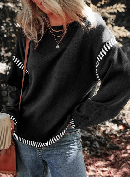 Maria | Chic Contrast Sweater