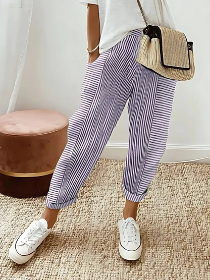 Eisley | Striped Cotton Pants