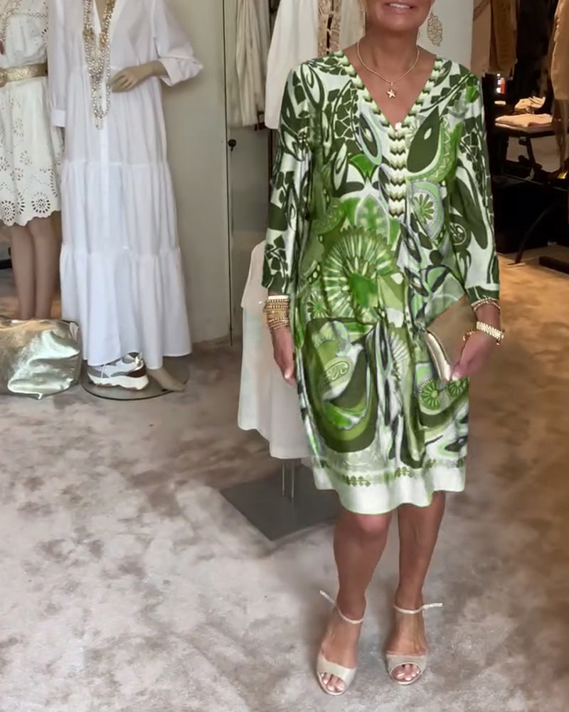 Moonie - Sunburst Printed Dress