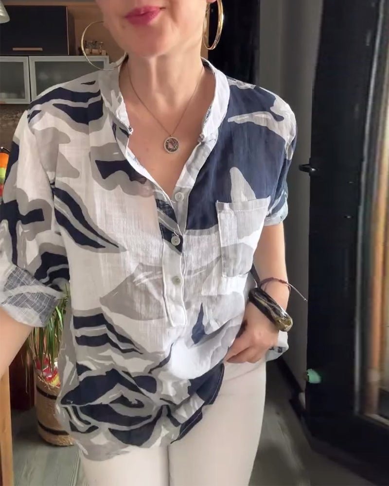 Rita | Relaxed Collar Blouse