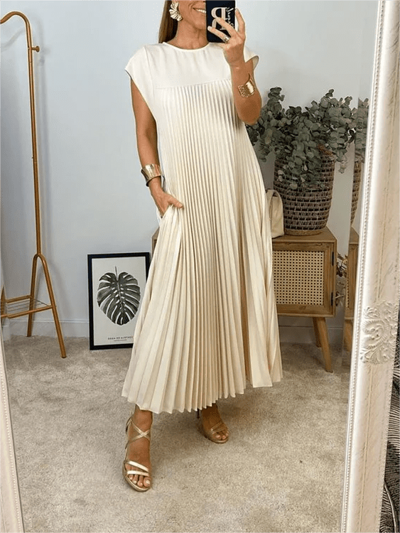 Meg | Pleated Elegant Dress