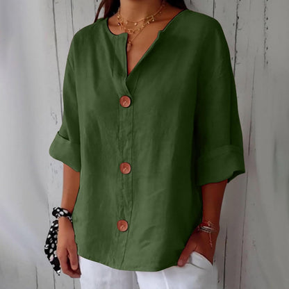 Clara™ Casual Linen Blouse