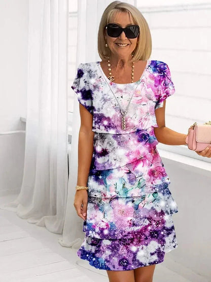 Jenny | Cascading Floral Dress