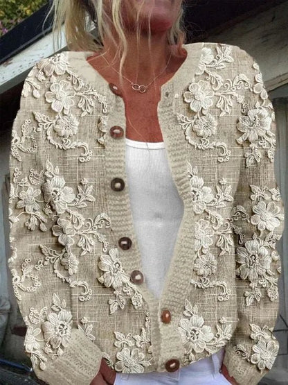 Lummi | Graceful Floral Cardigan