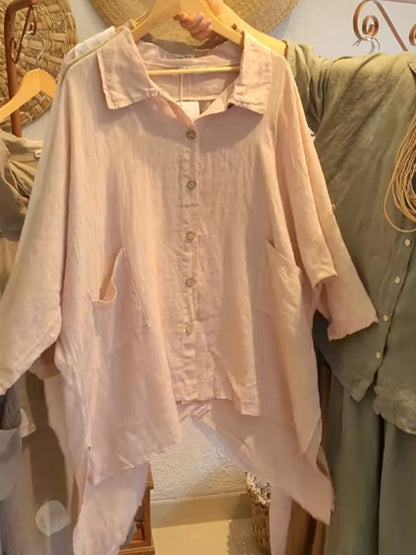 Lineth | Casual Buttoned Blouse