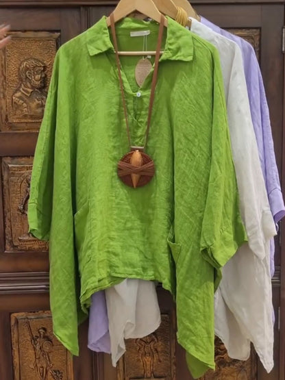 Lina | Breezy Collared Top