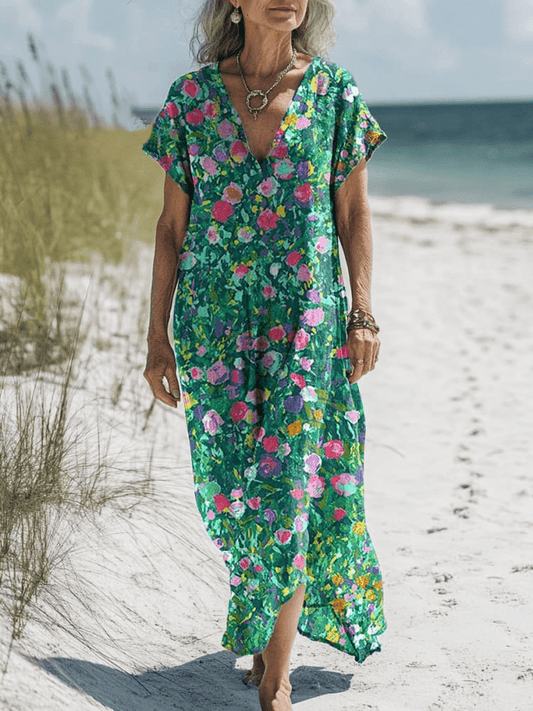 Elia | Artistic Floral Dress