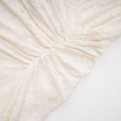 Raya | Elegant Floral Jacquard Dress