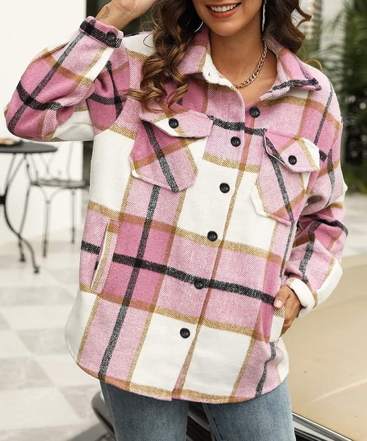 Leticia | Cosy Plaid Shacket