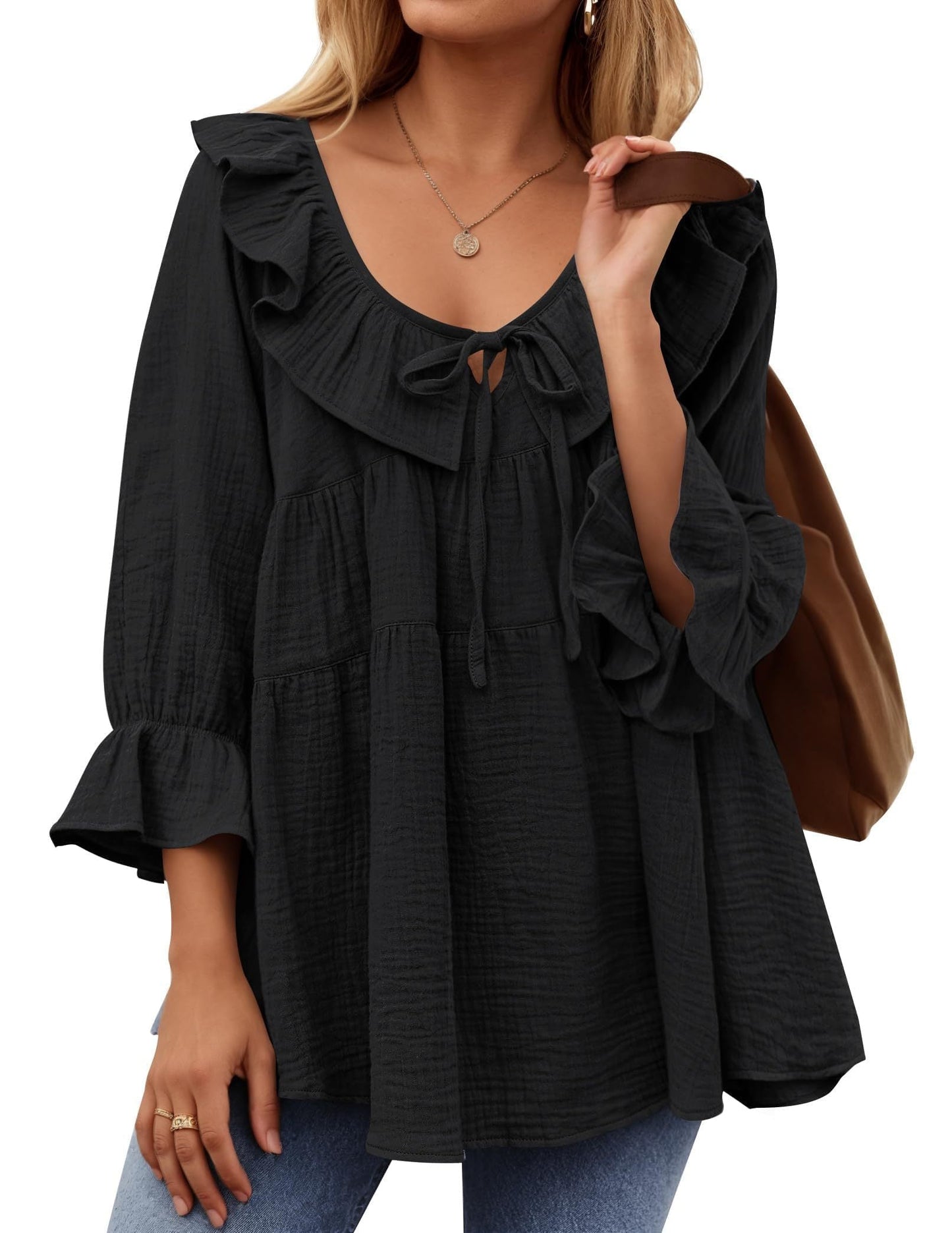 Micaela | Ruffle Tunic Shirt