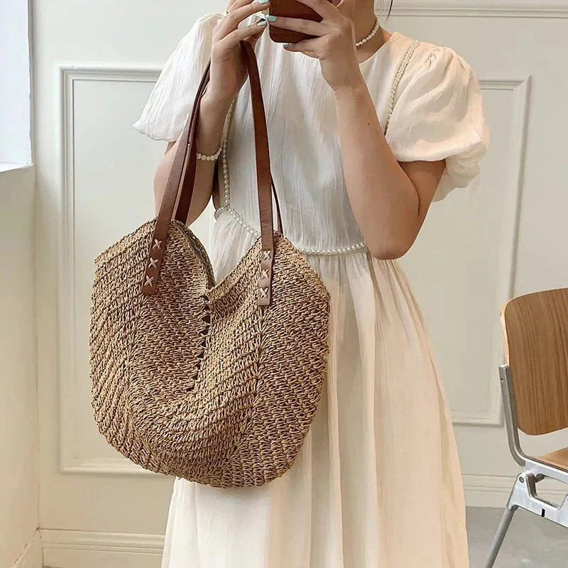 Holly | Boho Straw Bag