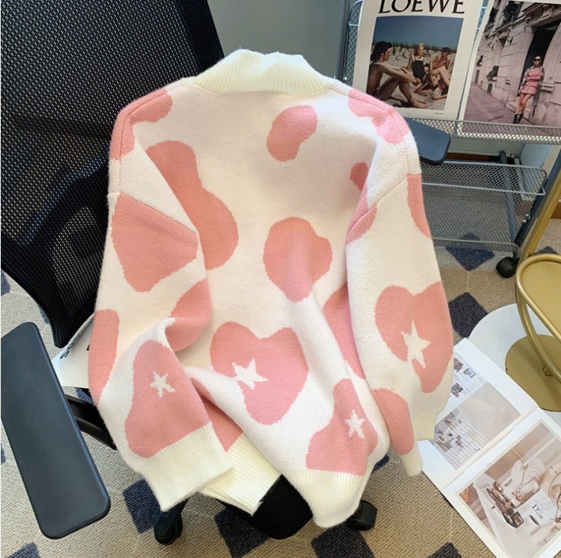 Nami | Pink Heart Sweater