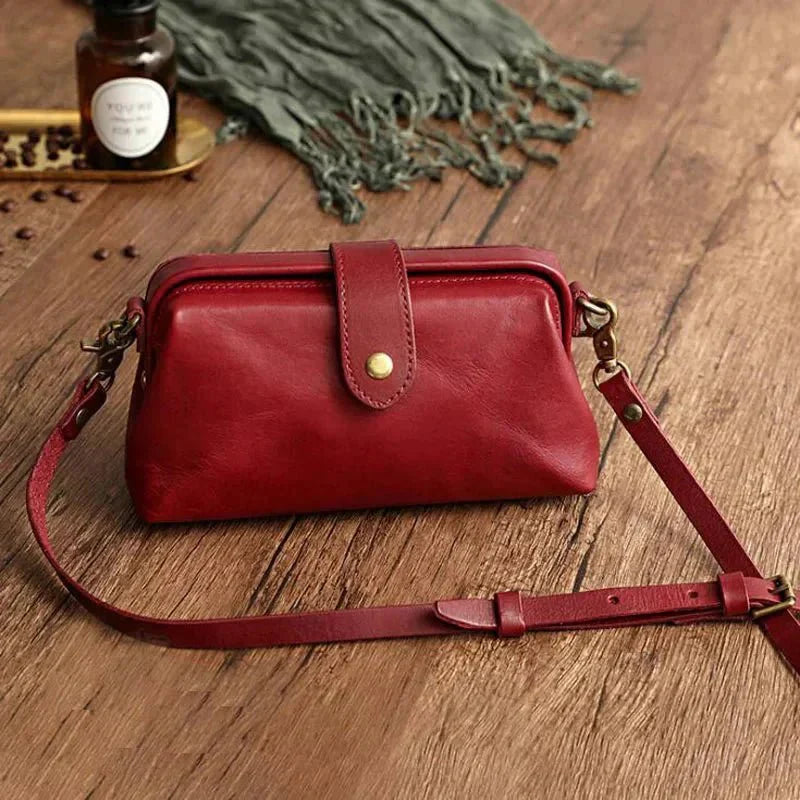 Eclipse Charm | Refined Leather Shoulder Bag