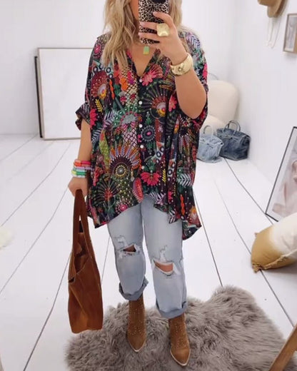 Linda | Chic Printed Blouse