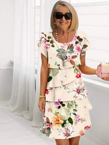 Jenny | Cascading Floral Dress