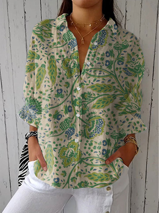 Zel | Vintage Floral Blouse