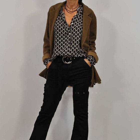 Antonia | Graceful Patterned Long-Sleeve