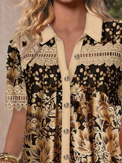 Trina | Lace Graphic Top