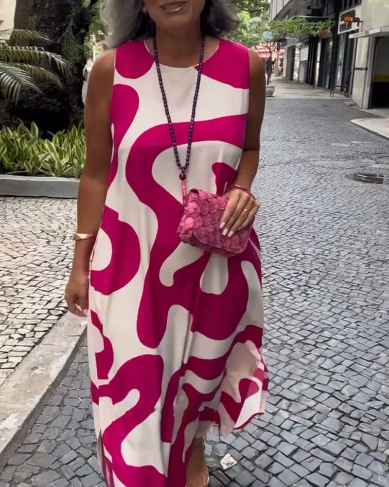 Reese | Sleeveless Geometric Dress