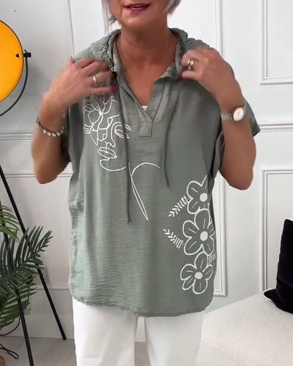 Esme | Floral Hooded Blouse