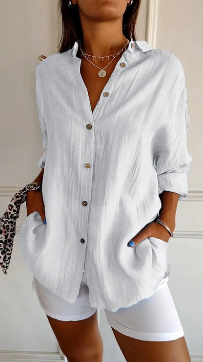 Ivy | Airy Buttoned Blouse