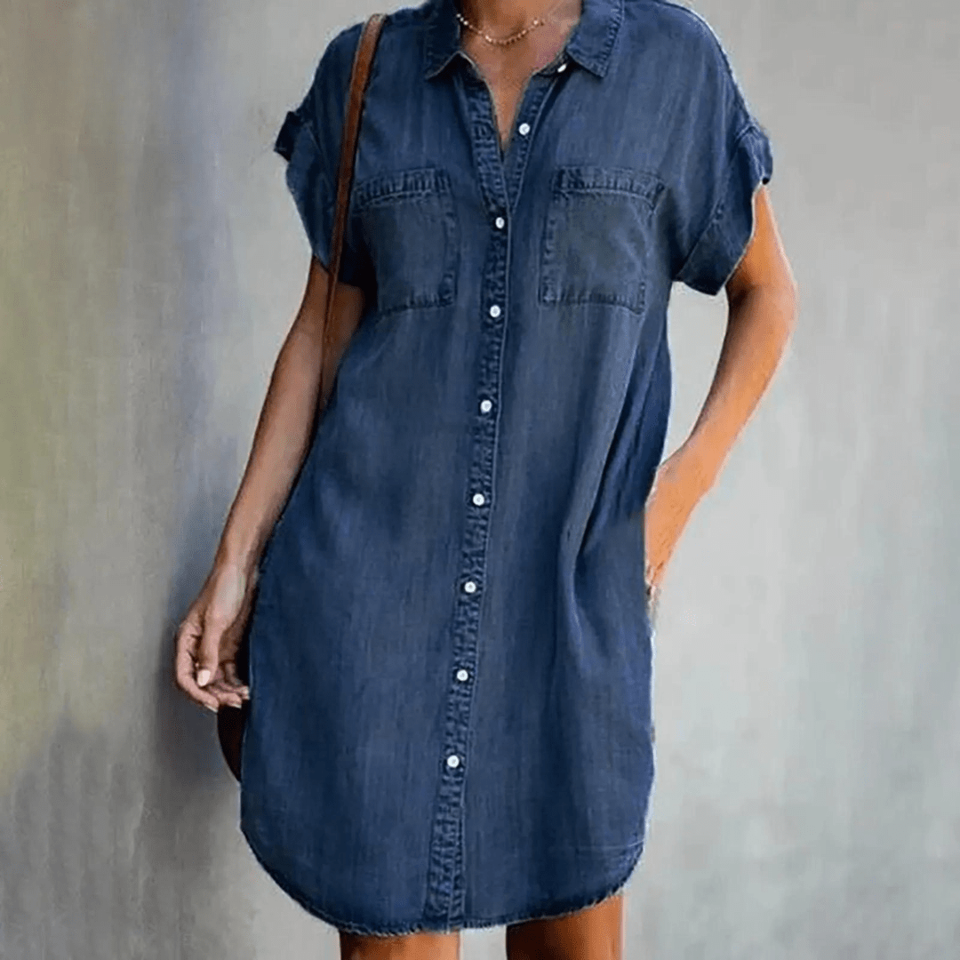 Thea | Denim Shirt Dress