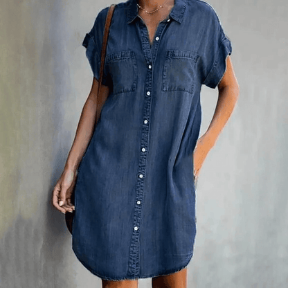 Thea | Denim Shirt Dress