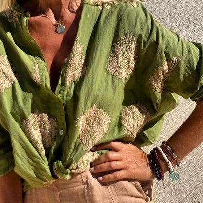 Mira | Chic Silk Blouse