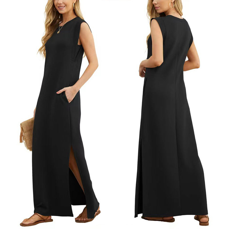 Maliya - Sleeveless Casual Maxi Dress