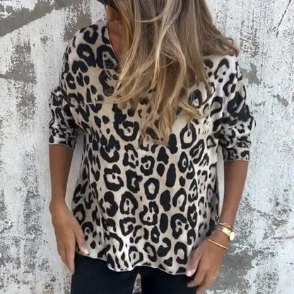 Lyka | Sleek Leopard Top